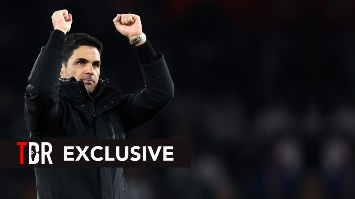 Mikel Arteta manager / head coach of Arsenal celebrates victory after the UEFA Champions League 2024/25 Quarter Final First Leg match.