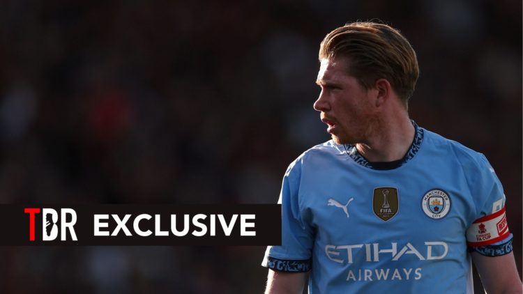 Kevin De Bruyne of Manchester City during the Emirates FA Cup Quarter Final match between AFC Bournemouth and Manchester City at Vitality Stadium o...