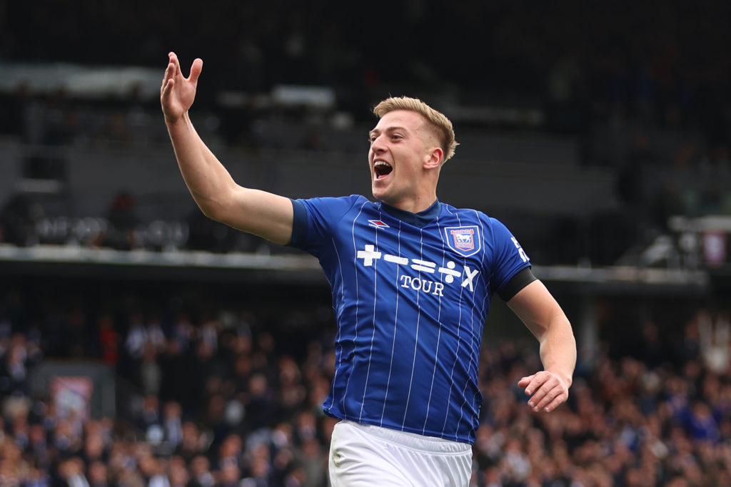Ipswich Town FC striker Liam Delap