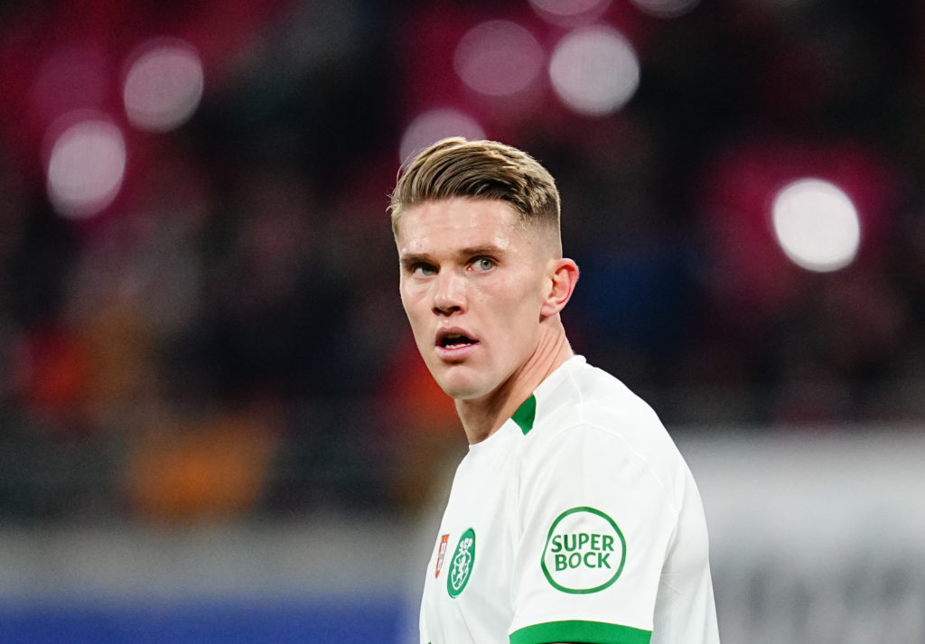 Viktor Gyokeres during a Champions League match for Sporting CP.