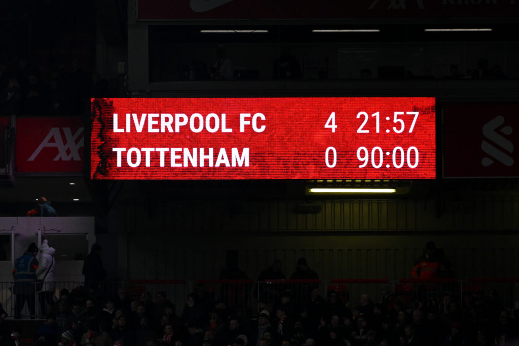 Liverpool v Tottenham Hotspur - Carabao Cup Semi Final Second Leg