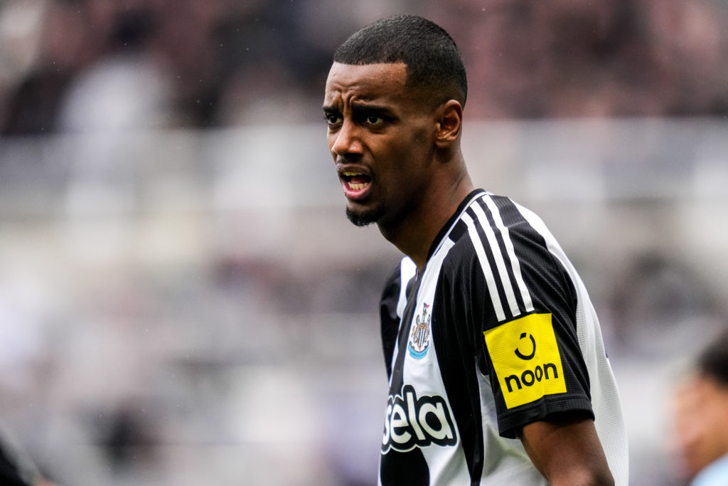 Alexander Isak of Newcastle United FC looks on during the Premier League match between Newcastle United FC and Nottingham Forest FC at St James' Park on February 23, 2025