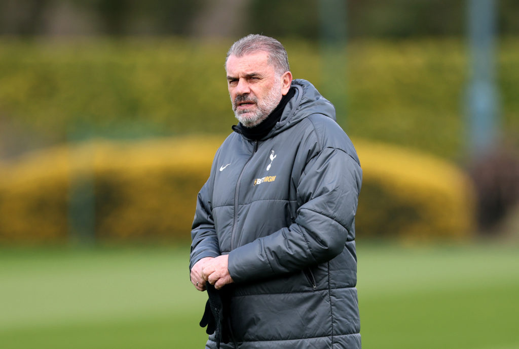 Tottenham Hotspur Training Session And Press Conference - UEFA Europa League 2024/25 Round of 16 Second Leg