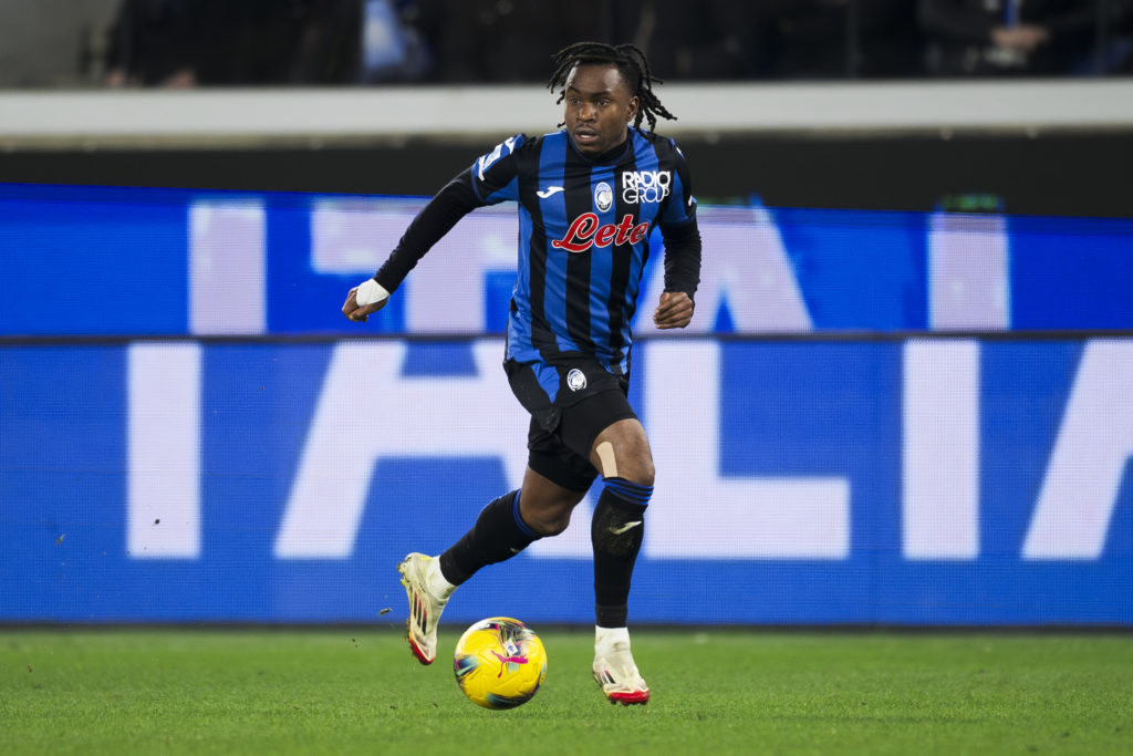 Ademola Lookman of Atalanta BC in action during the Serie A