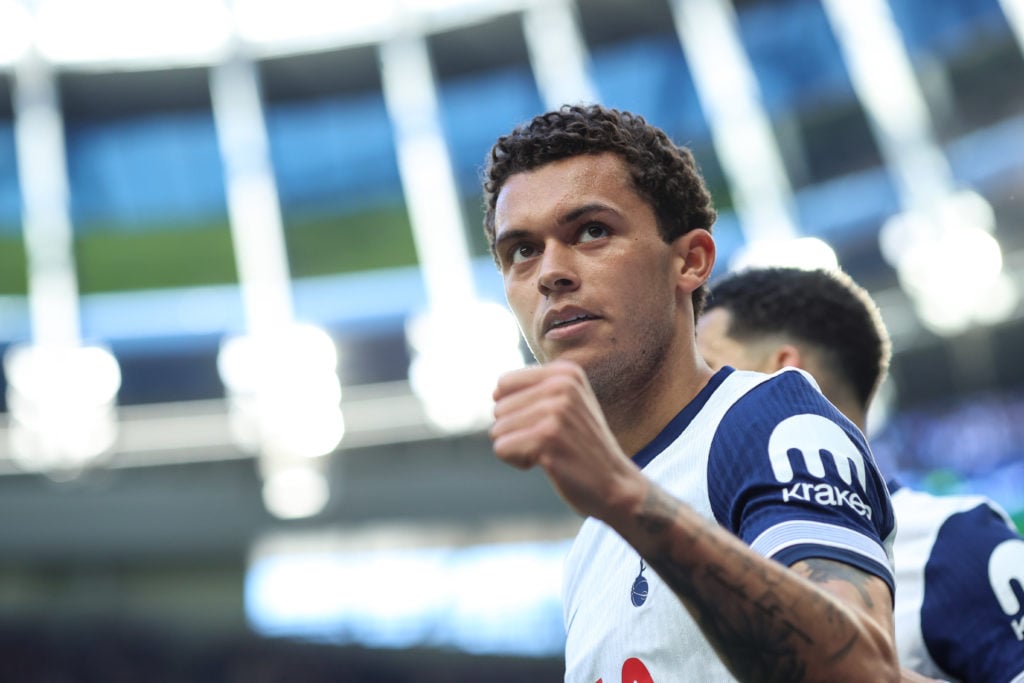 Brennan Johnson after scoring during Tottenham Hotspur FC v Southampton FC - Premier League