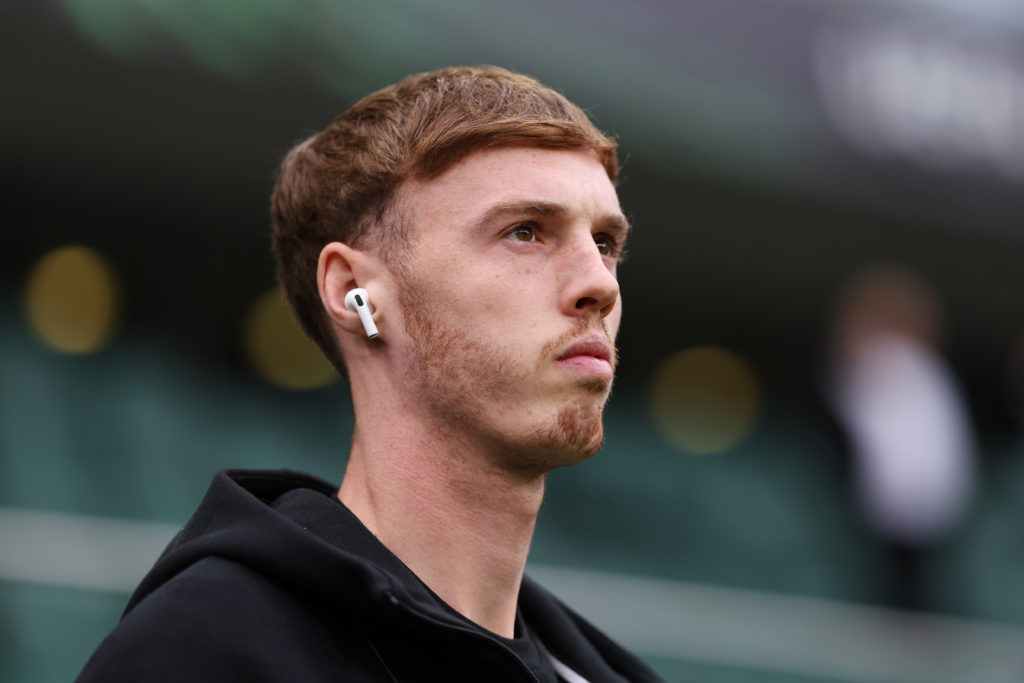 Cole Palmer before the UEFA Conference League clash between Legia Warsaw and Chelsea.