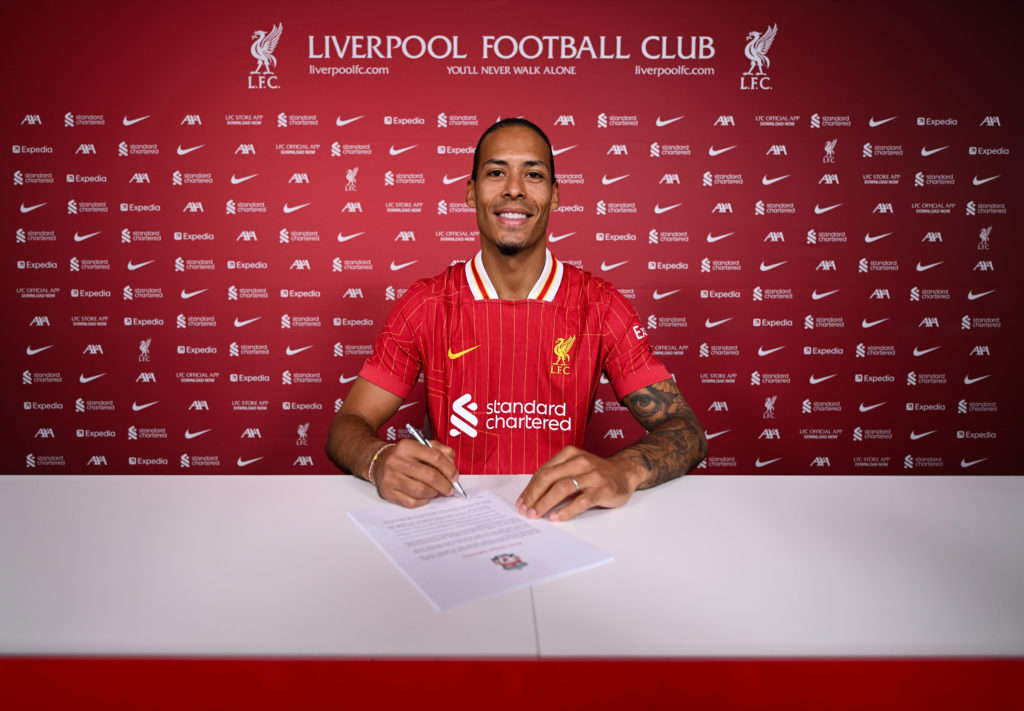 Virgil Van Dijk Signs A New Contract At Liverpool
