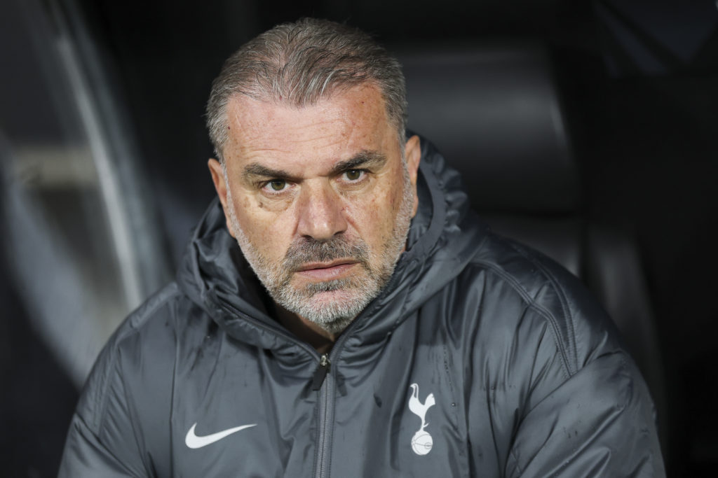 Ange Postecoglou before Eintracht Frankfurt vs Tottenham.