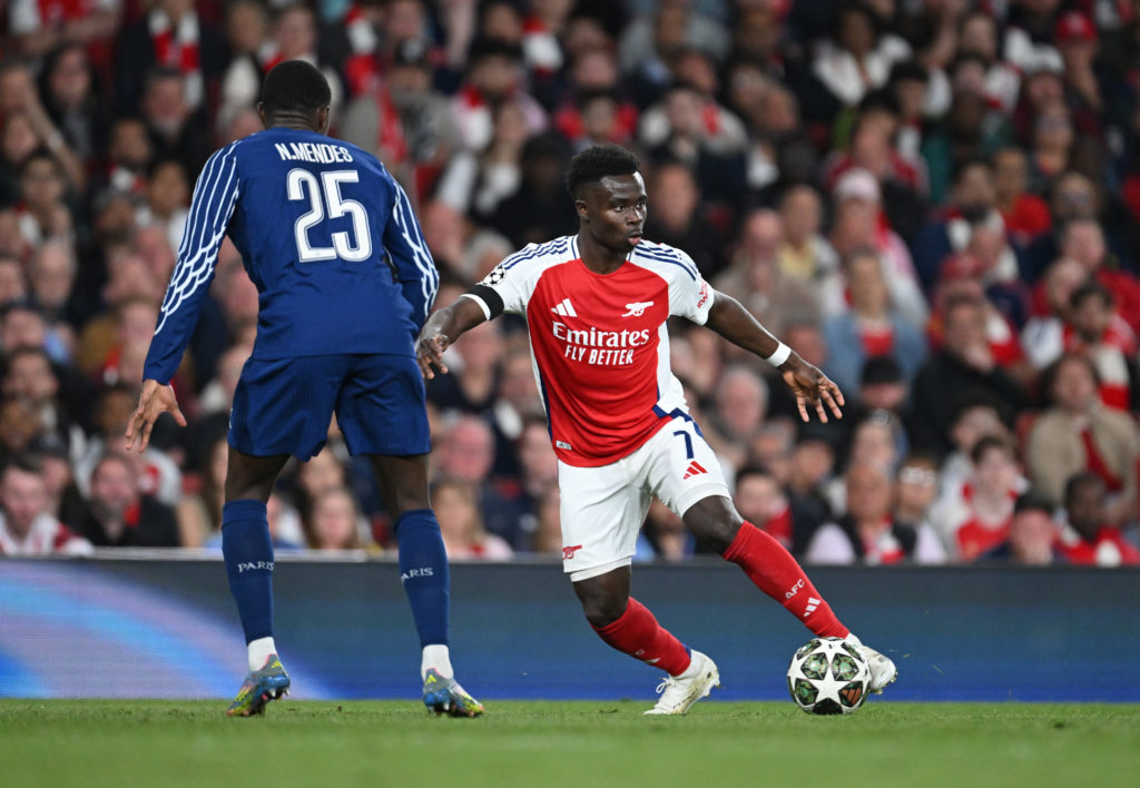 Arsenal FC v Paris Saint-Germain - UEFA Champions League 2024/25 Semi Final First Leg