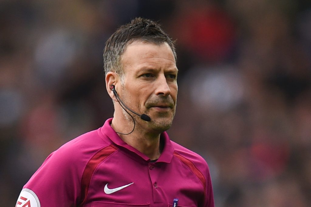 Mark Clattenburg during West Brom vs Leicester City