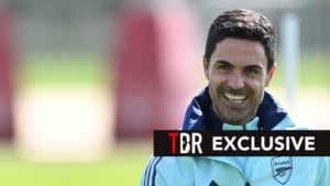 Arsenal manager Mikel Arteta during a training session at Sobha Realty Training Centre.