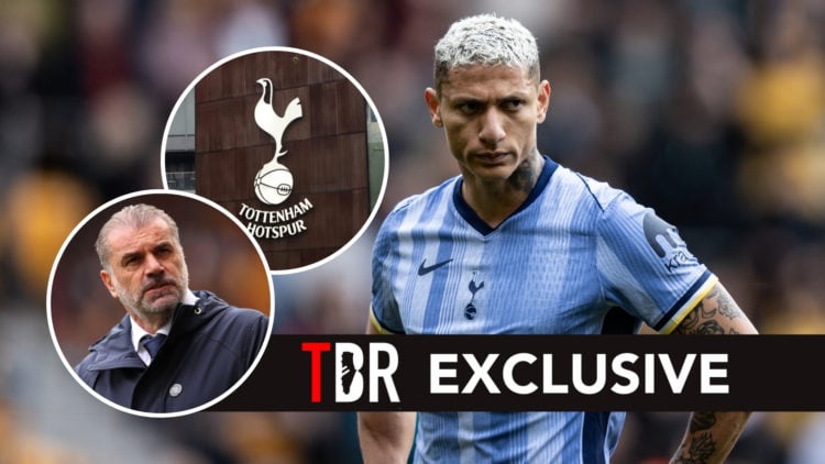 Tottenham Hotspur's Richarlison looks on at the end of the match during the Premier League match between Wolverhampton Wanderers FC and Tottenham H...