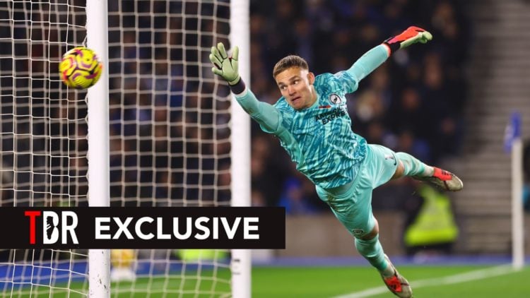 Brighton goalkeeper Bart Verbruggen in action