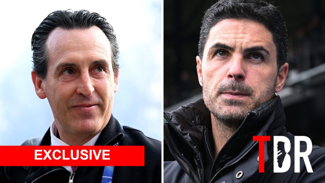 Split image of Unai Emery and Mikel Arteta