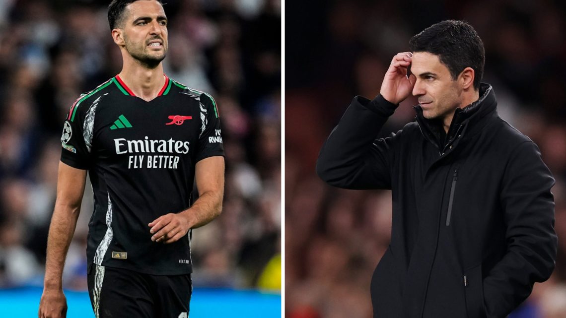 Mikel Merino grimaces at Arsenal split with Mikel Arteta.