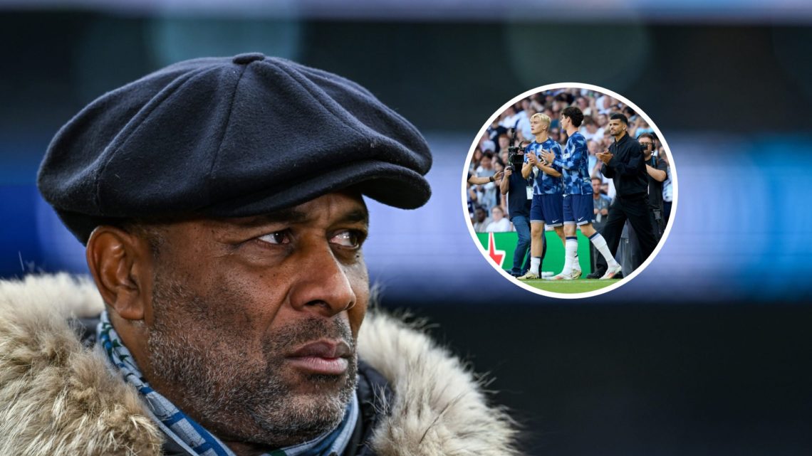 Les Ferdinand with inset of Lucas Bergvall and Archie Gray