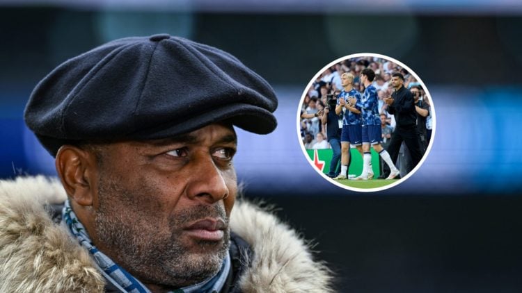Les Ferdinand with inset of Lucas Bergvall and Archie Gray