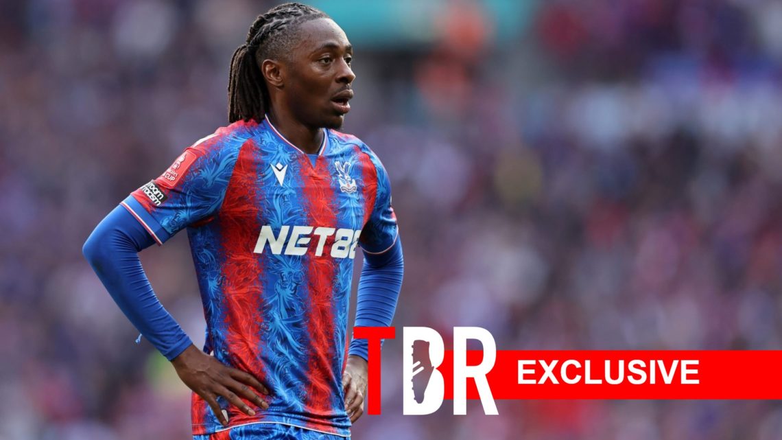 Eberechi Eze looks on for Crystal Palace at Wembley.