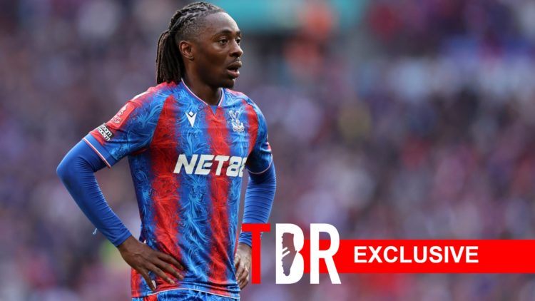 Eberechi Eze looks on for Crystal Palace at Wembley.