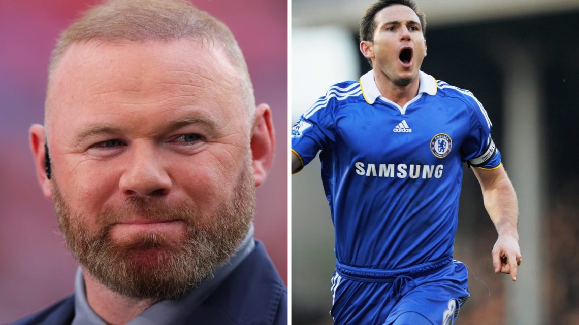 A split image of Wayne Rooney and Frank Lampard