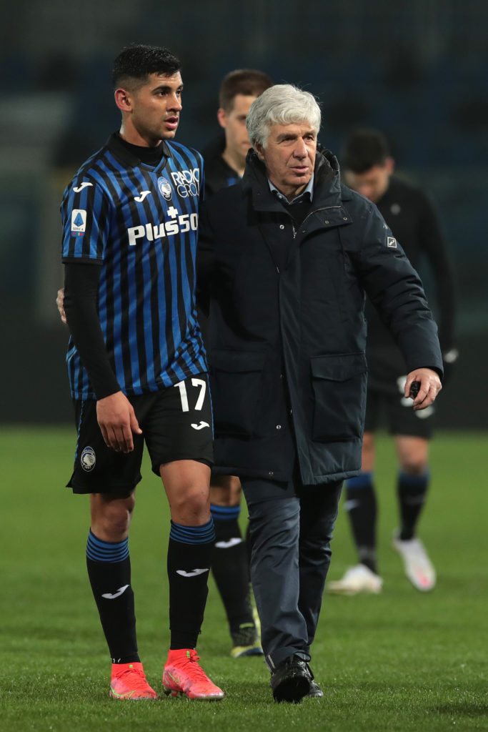 Cristian Romero and Gian Piero Gasperini at Atalanta.