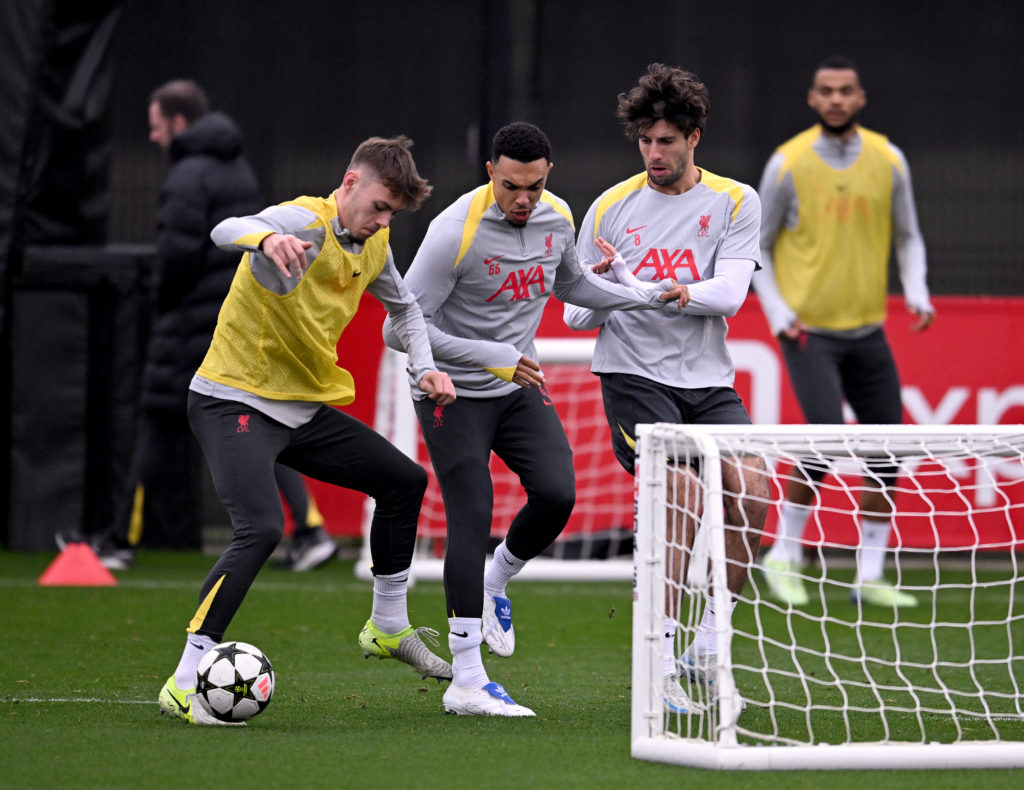 Liverpool FC Training Session And Press Conference - UEFA Champions League 2024/25 League Phase MD4