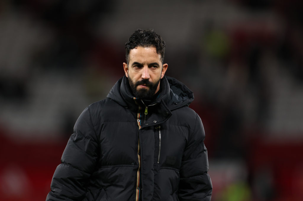 Ruben Amorim during the match between Manchester United and Newcastle