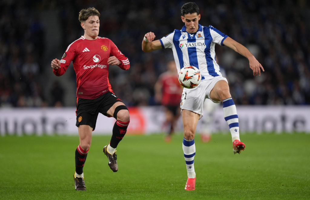Real Sociedad de Futbol v Manchester United - UEFA Europa League 2024/25 Round of 16 First Leg