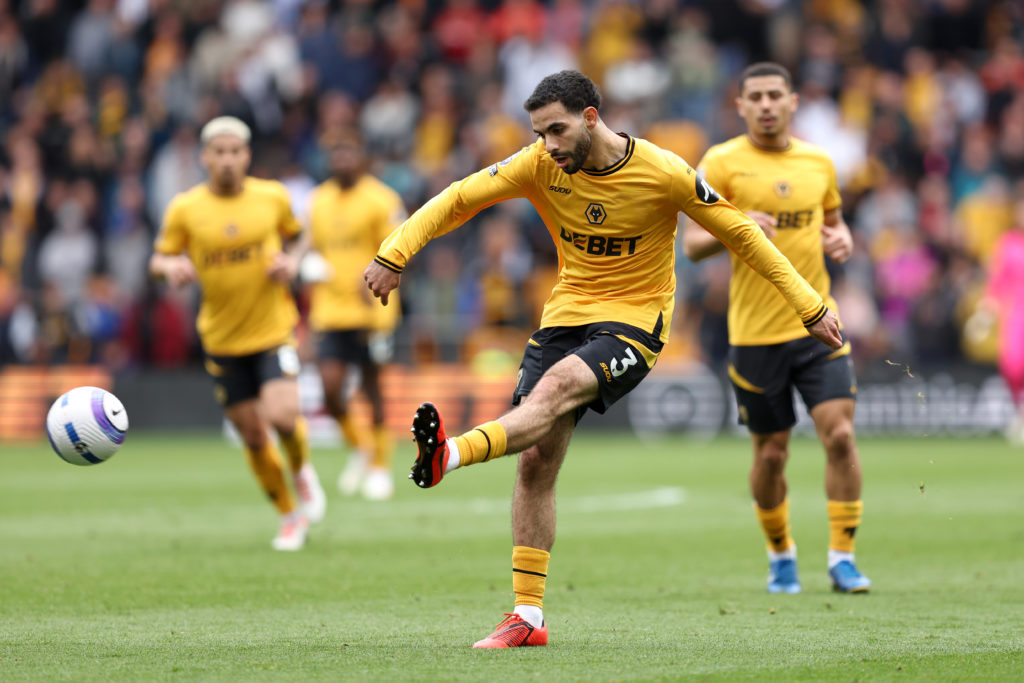 Rayan Ait-Nouri during a Premier League match for Wolves.