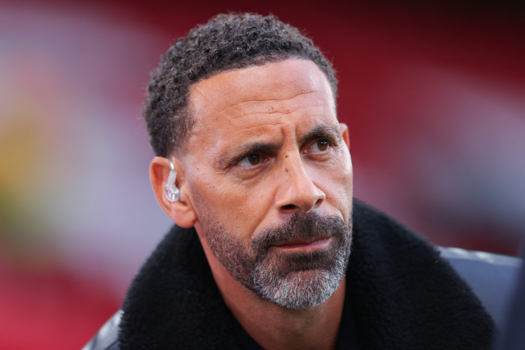 Rio Ferdinand doing punditry work
