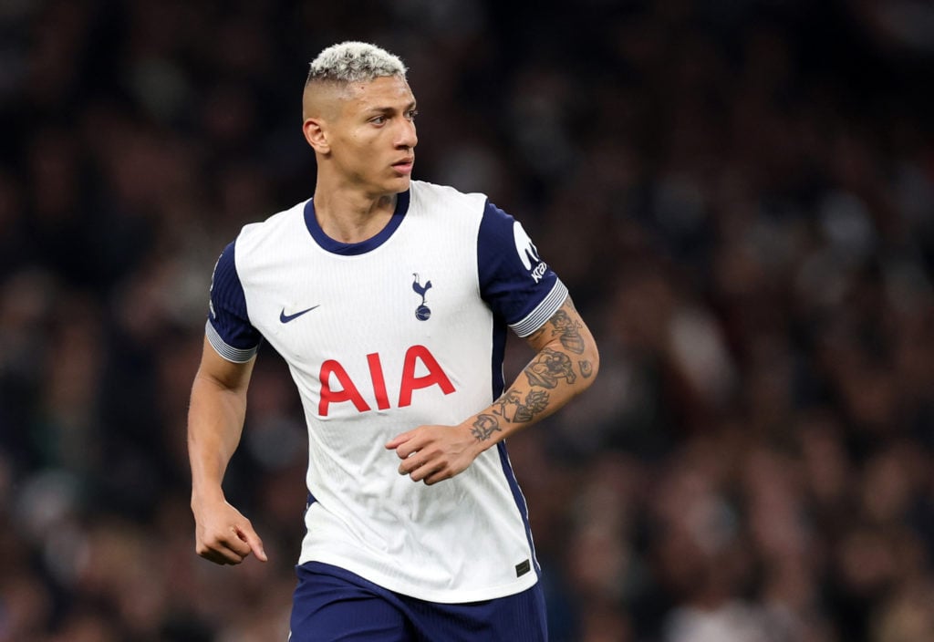 richarlison playing for Tottenham Hotspur FC against Nottingham Forest FC in the Premier League