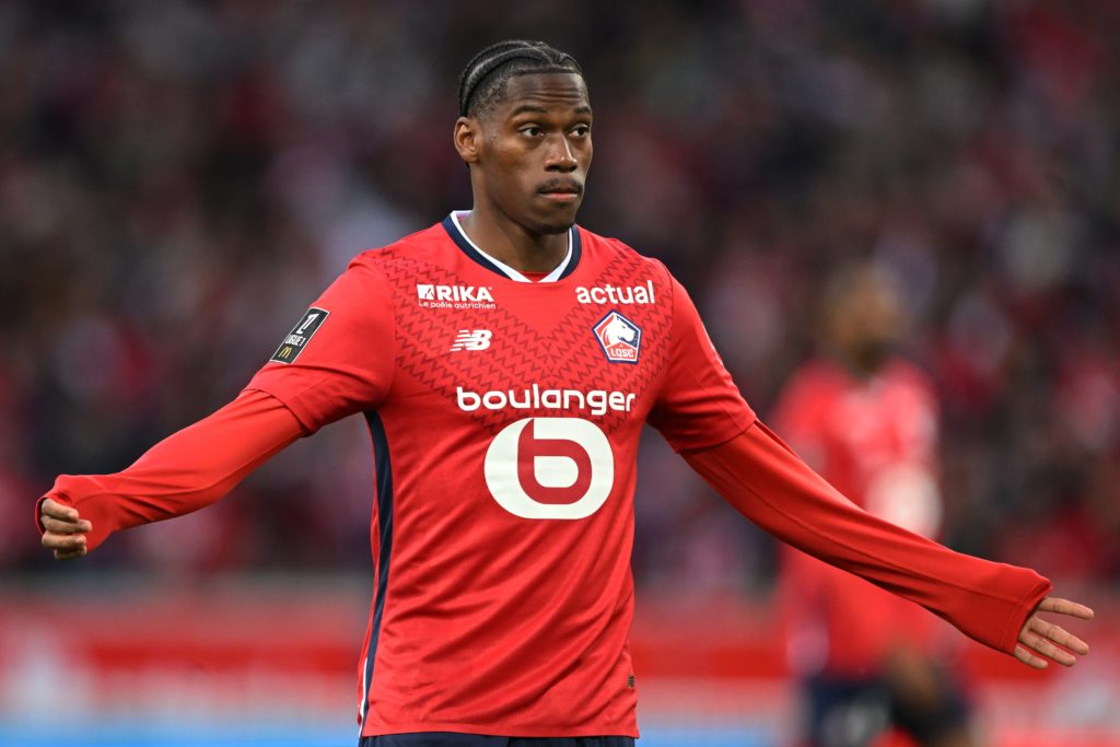 Jonathan David in action for Lille