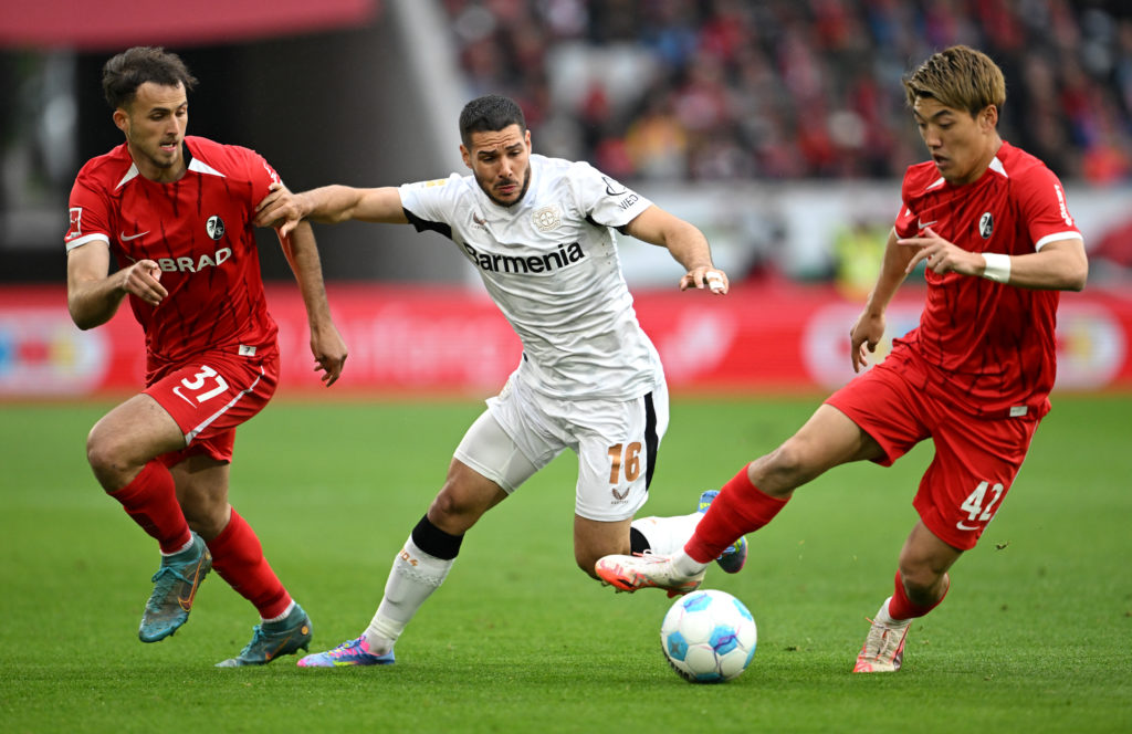 Bayer 04 Leverkusen midfielder Emiliano Buendia