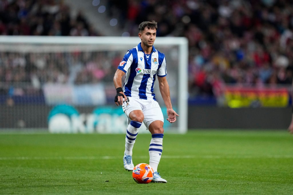 Martin Zubimendi on the ball