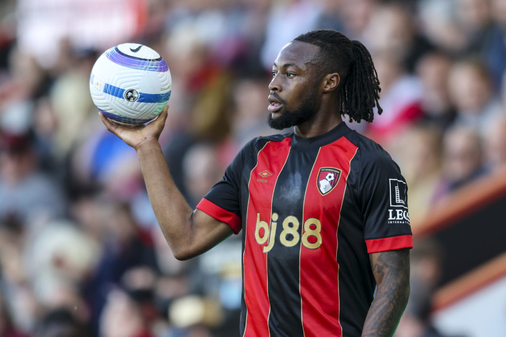 Antoine Semenyo in action for Bournemouth against Aston Villa