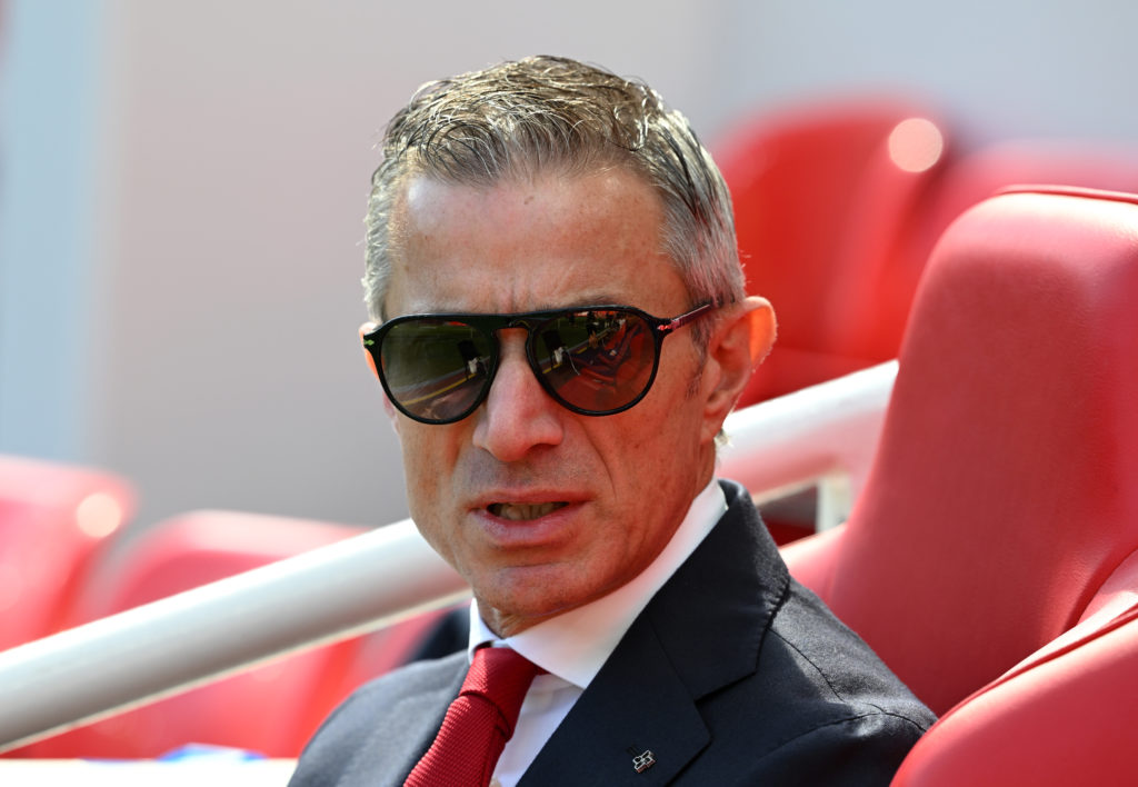 Arsenal FC director Andrea Berta ahead of Premier League match at the Emirates Stadium.