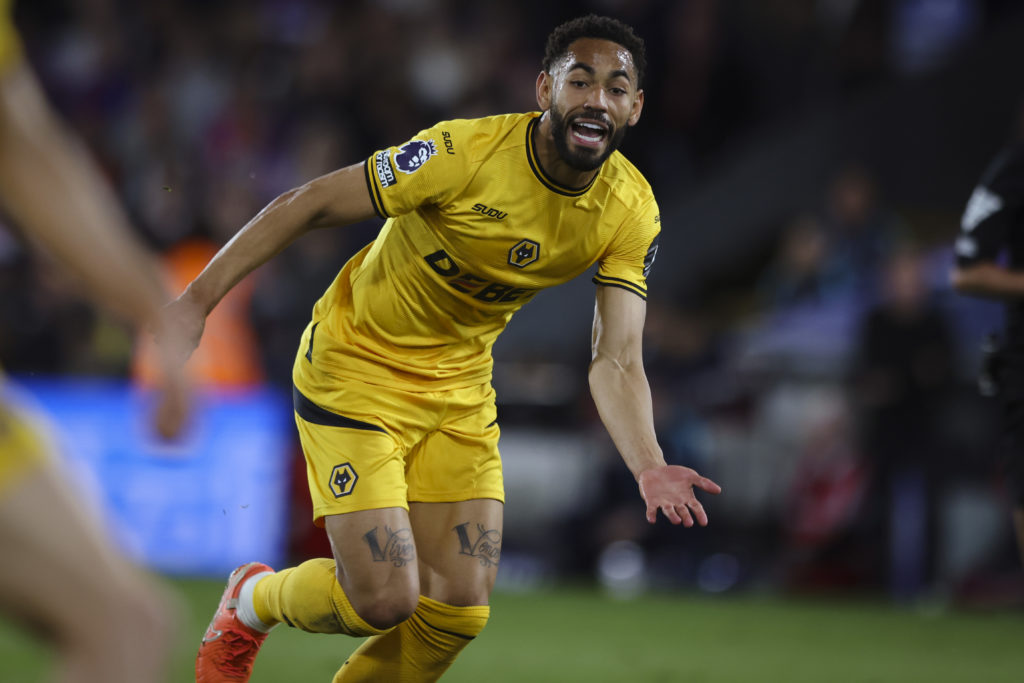 Wolves star Matheus Cunha in action against Crystal Palace.