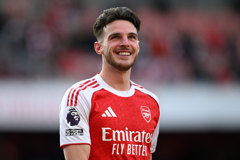 Declan Rice during Arsenal's Premier League victory over Newcastle United.