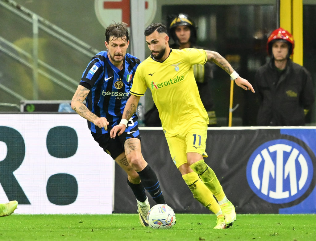 Valentín Castellanos in action for Lazio vs Inter Milan