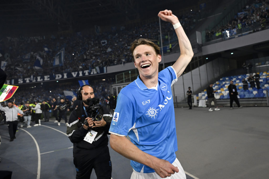 Scott McTominay wins Serie A with Napoli.