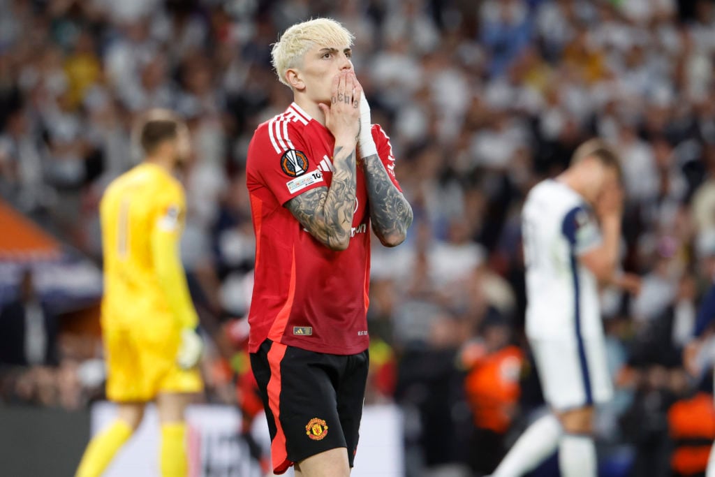Alejandro Garnacho in action for Man United vs Tottenham