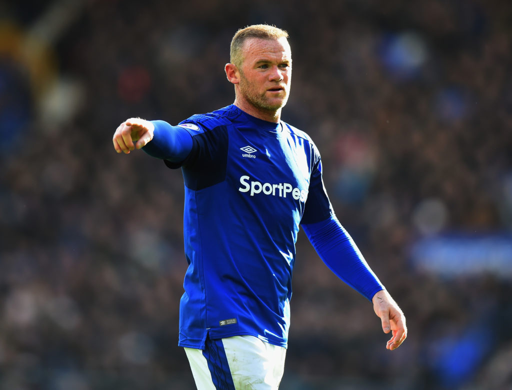 Wayne Rooney in action for Everton against Arsenal.