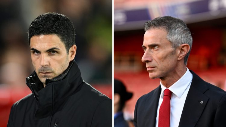 Mikel Arteta at Arsenal, split with Andrea Berta.