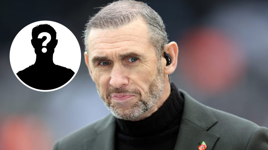 An image of Martin Keown with an inset of a mystery figure