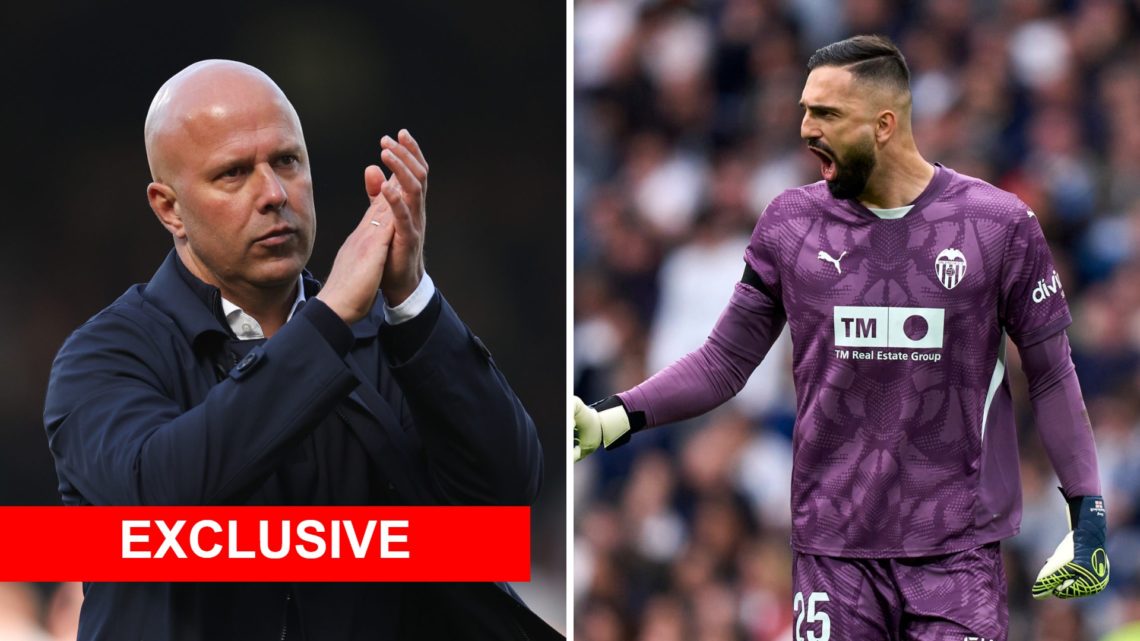 Split image of Liverpool manager Arne Slot and Giorgi Mamardashvili
