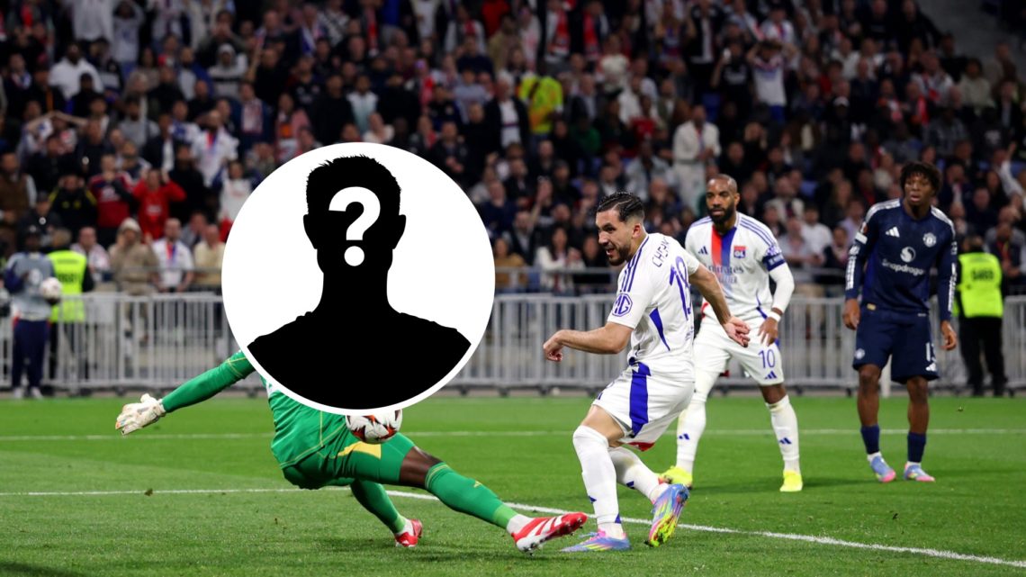 Rayan Cherki with inset of mystery player silhouette