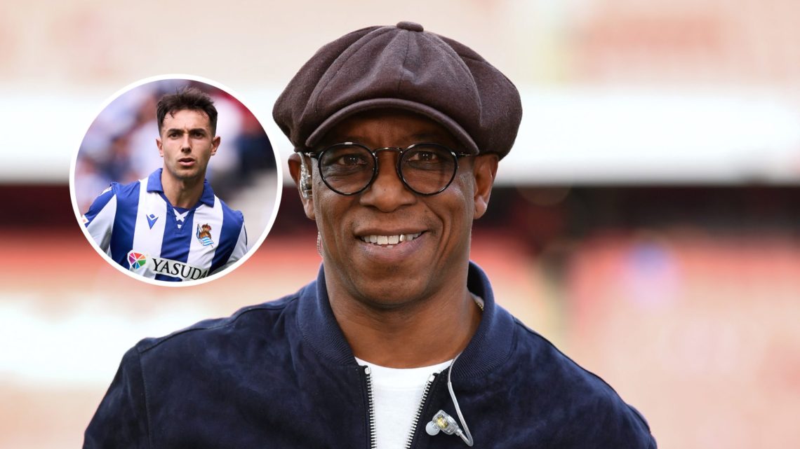 Ian Wright with inset of Martin Zubimendi