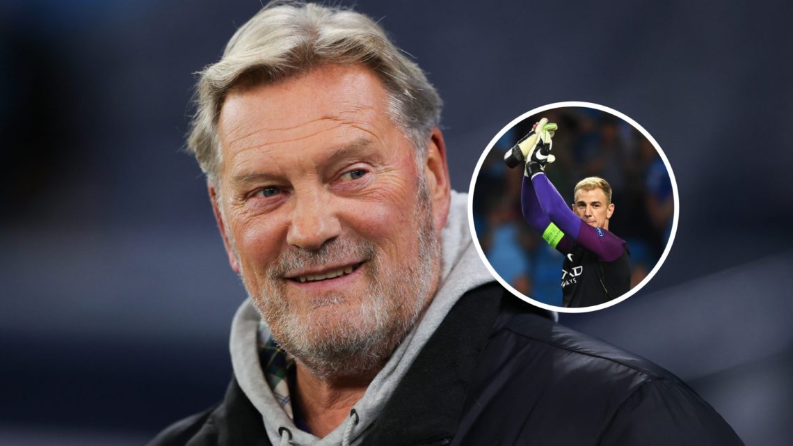 Tottenham Hotspur legend Glenn Hoddle with inset of Joe Hart