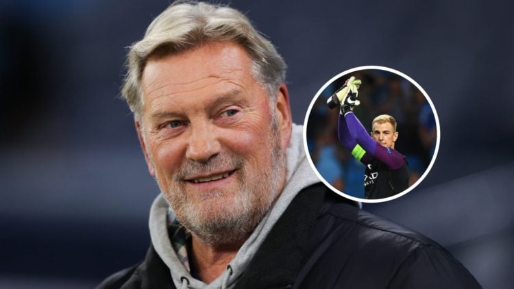 Tottenham Hotspur legend Glenn Hoddle with inset of Joe Hart
