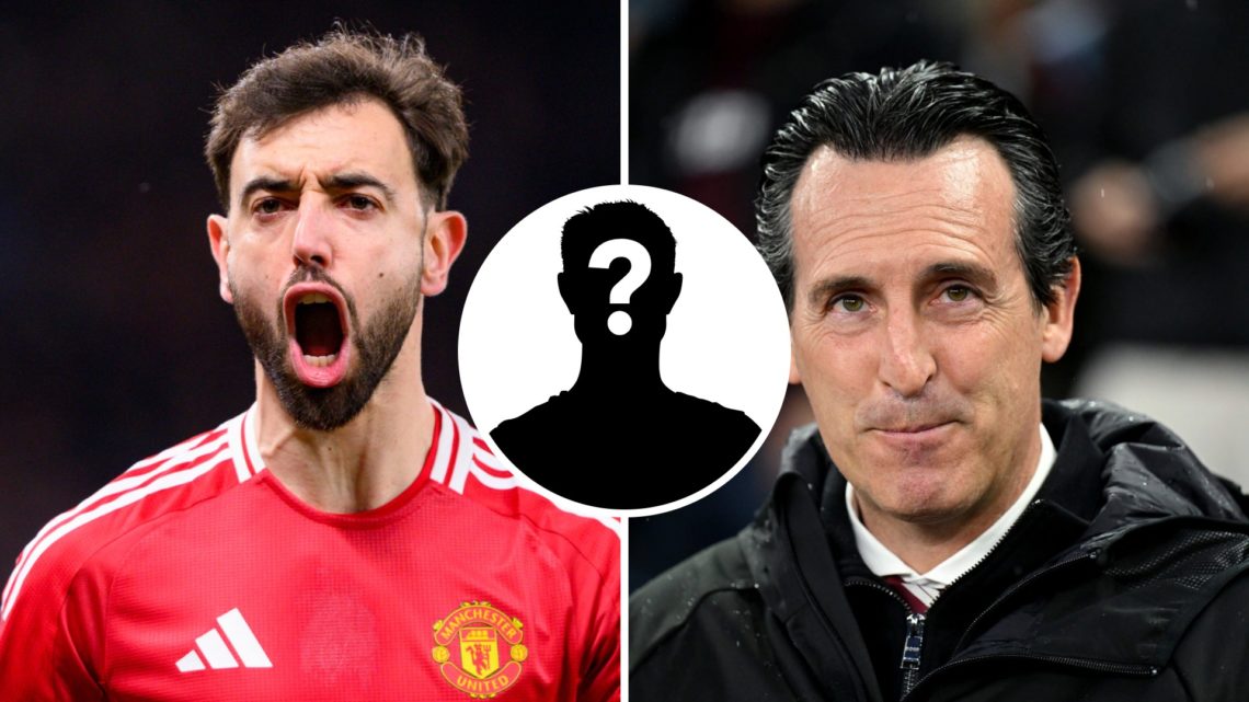 Split image of Bruno Fernandes and Unai Emery